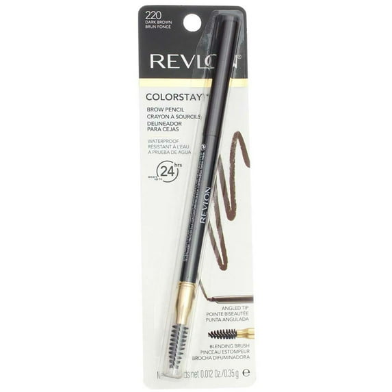 4 Pack - Revlon ColorStay Brow Pencil, Dark Brown 1 ea
