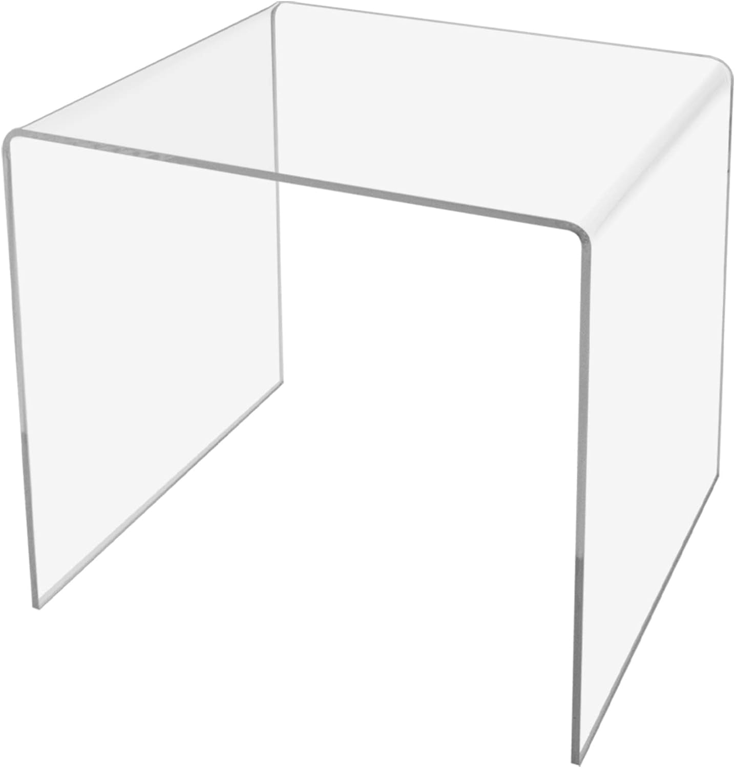 4 Pack Riser Display Stand 8 Inch Clear Square Plexiglass Countertop