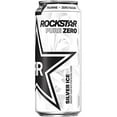 thumbnail image 1 of 4 Pack - Rockstar Pure Zero Silver Ice - 16Oz., 1 of 3