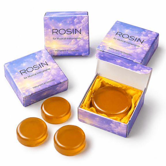 4-Pack Rosin for Violin, Viola, Cello, and Erhu Bowed String Instruments