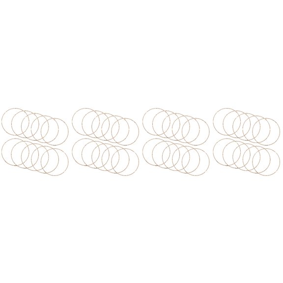 RENACLIPY Metal Craft Hoops for Tassel Creations and Home Decor Easy to Use 40Pcs