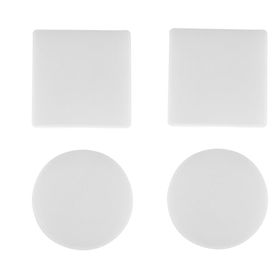 4 Pack Round and Square Shape Coaster Base Silicone Mold Resin Molds Epoxy UV DIY Resin Craft Home