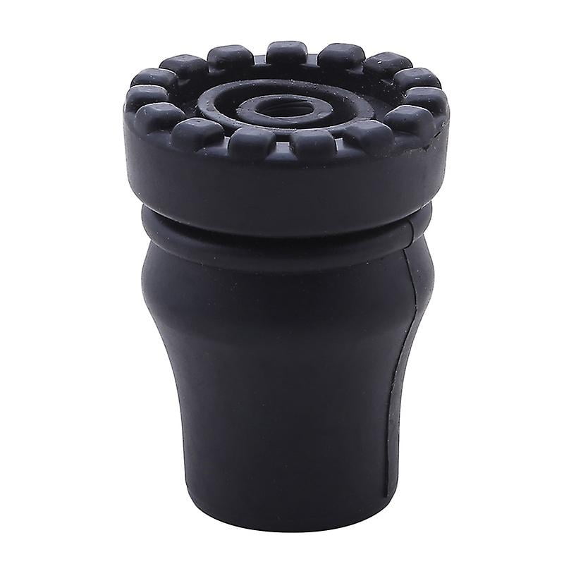 4Pack Rubber Cane Tips 16mm Heavy Duty Walking Cane Tips, Black Sturdy