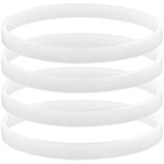 4 Pack Rubber Gaskets Seal White O-Ring for Blender for Auto- Pro Extractor BL456-30 BL480 BL681A BL682 BL640 CT680(3.94 inch/10 cm Gaskets,)