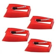 thumbnail image 1 of 4 Pack Ruby Record Player Needle Turntable Stylus Replacement Gramophone Vinyl Record Player Stylus, 1 of 6