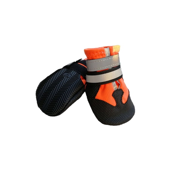 Curated visual reference: Picture Idea: 4 Pack Rugged Sole Dog Boots Adjustable Outdoor Dog Shoes