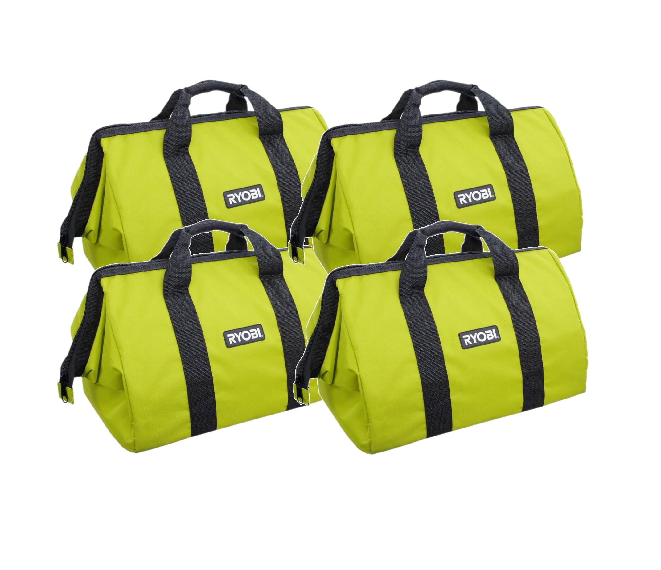 4 Pack Ryobi Large Tool Bags - 18"L x 14"H x 12"W - Bulk Packaged