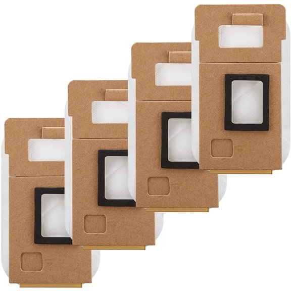 4-Pack S7 Dust Bag Replacement Fit for Roborock S7 S7+ Auto-Empty Dock