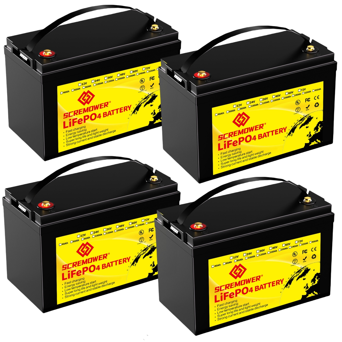 36V 100A Lifepo4 Battery, Bluetooth Upgrade Lithium Iron Golf Cart Batteries, 200A BMS for RV, Camper, Marine, Trailer