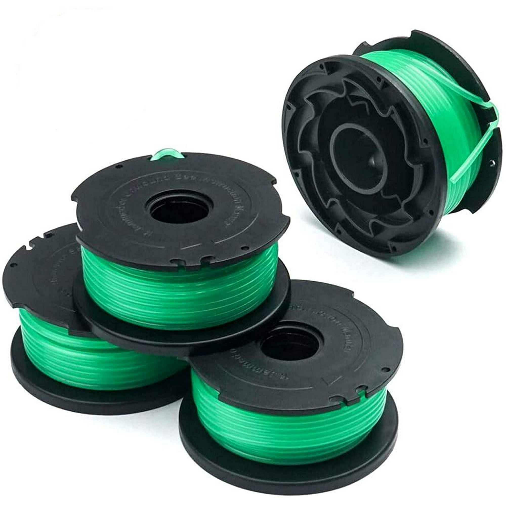 Autofeed String Trimmer Line Green Spool Weed Eater Line for SF-080 Black & Decker  GH3000 GH3000R LST540 LST540B, 3 PCS 