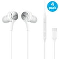 thumbnail image 1 of 4-Pack in-Ear AKG Wired Earbuds with Microphone – USB-C Earbuds with Braided Cable – AKG Headphones with Mic Compatible with Samsung Galaxy S24 Ultra, S24+, S24, S23, S22, S21, S10, S10E & iPhone 15, 1 of 5