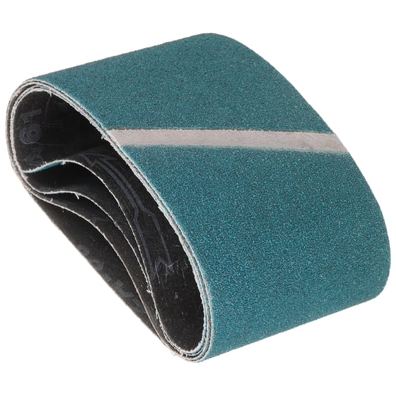 4 Pack Sanding Belts 3 x 21 Inch 80 Grit Zirconia Abrasive Sandpaper for Belt Sander Metal Grinding Wood Working Weld Rust Removal