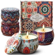 4 Pack Aromatherapy Candles Gifts Set - Scented Candles for Home - A Gift for Ladies,Mother's Day,Birthday, Valentine, Christmas, Anniversary Present