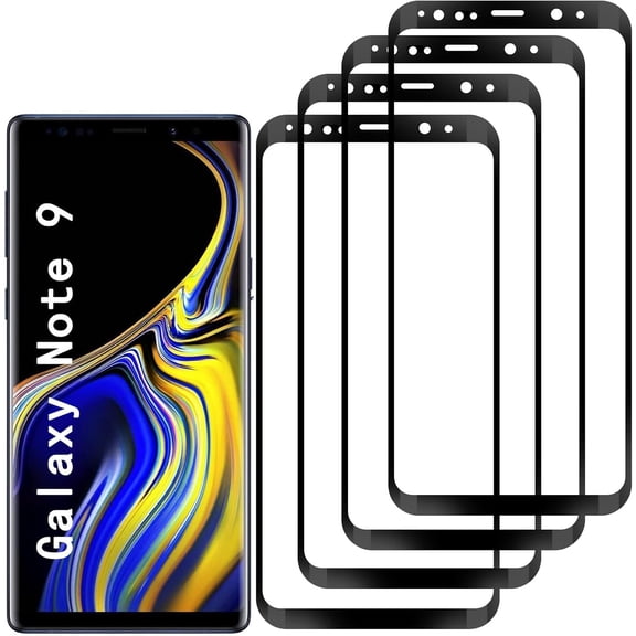[4 Pack] Screen Protector Compatible with Samsung Galaxy Note 9,Scratch Resistant,Easy-Install,Bubble Free,Anti-Fingerprint,Tempered Glass Compatible with Samsung Galaxy Note 9