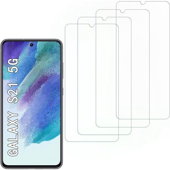 [4 Pack] Screen Protector Compatible with Samsung Galaxy S21 5G,Scratch Resistant,Easy-Install,Bubble Free,Anti-Fingerprint,Tempered Glass Compatible with Samsung Galaxy S21 5G