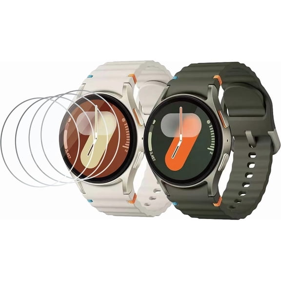 4 Pack Screen Protector Compatible with Samsung Galaxy Watch 7/6/5/4 44mm, 9H Hardness Anti-Scratch Tempered Glass Screen Cover, Bubble-Free, Ultra-Clear, Easy Installation