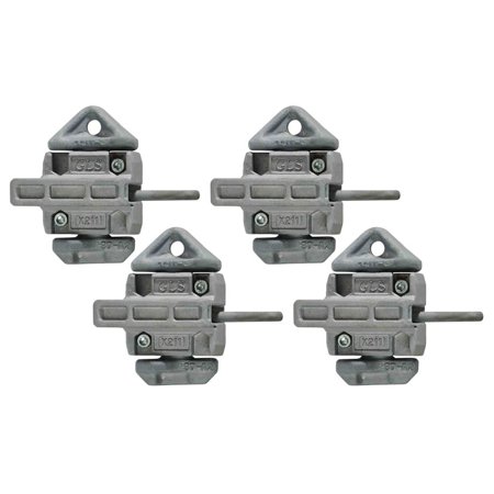 (4 Pack) Sea Rail Shipping Container Manual Twist Lock Large Seat Left-Right Handlocking