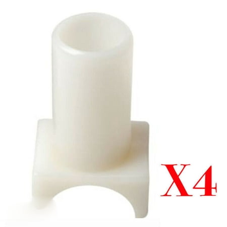 4 Pack - Seat Rail Guide Plastic For Fixed Armrest Wheelchairs