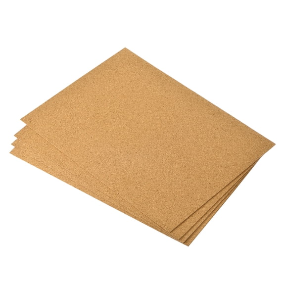 4 Pack Self-Adhesive A4 Size Cork Sheets, 8.3" x 11.8" Rectangle Cork Backing Sheets for Coasters DIY Crafts