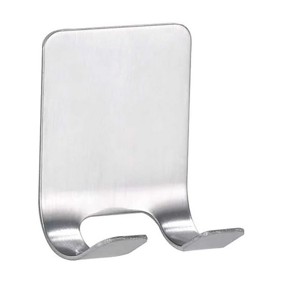 4-Pack Self-Adhesive Shower Hooks, 304 Stainless Steel, Waterproof, Heavy-Duty (4lbs), Multi-Use (Razor/Towel/Loofah), No-Drill