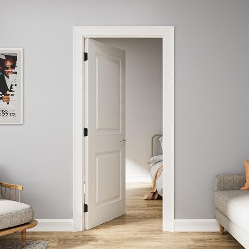 4 Pack Self Closing Door Hinges 3.5 Inch, Matte Black Spring Loaded Hinges with 5/8'' Radius Corners, Adjustable Tension for Garage, Front Door, for Left and Right Hand Door, UL Listed