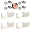 thumbnail image 1 of 4 Pack Self Ear Piercing Gun, Disposable Self Ear Piercing Gun Kit with Earring Studs Safety Ear Piercing Gun Kit Tool (silver), 1 of 5