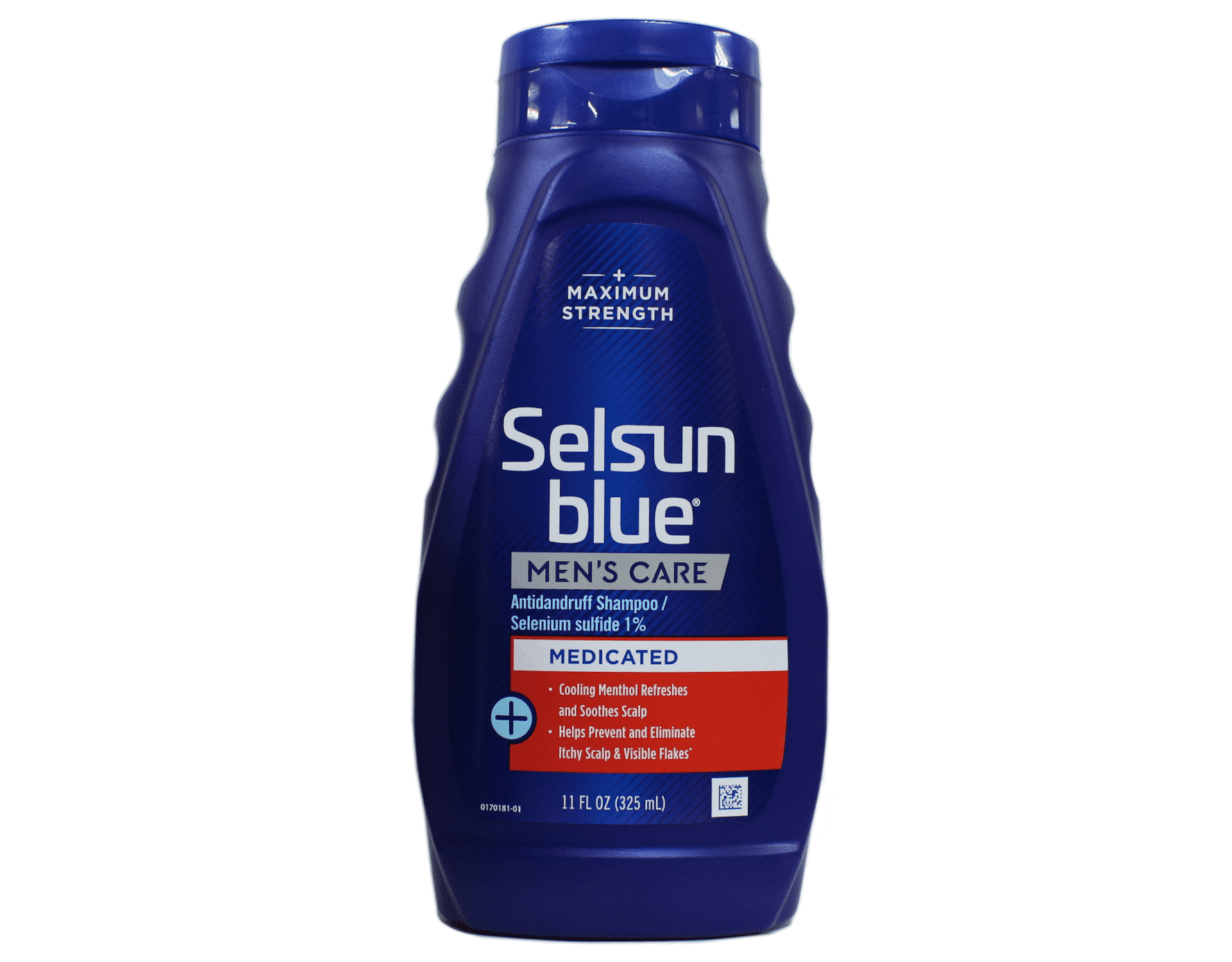 "4 Pack Selsun Blue Medicated Maximum Strength Dandruff Shampoo Men's Care, 11 Ounce each"