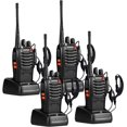 4 Pack Set Long Range Walkie Talkie 5 Mile Two Way Radio Charge
