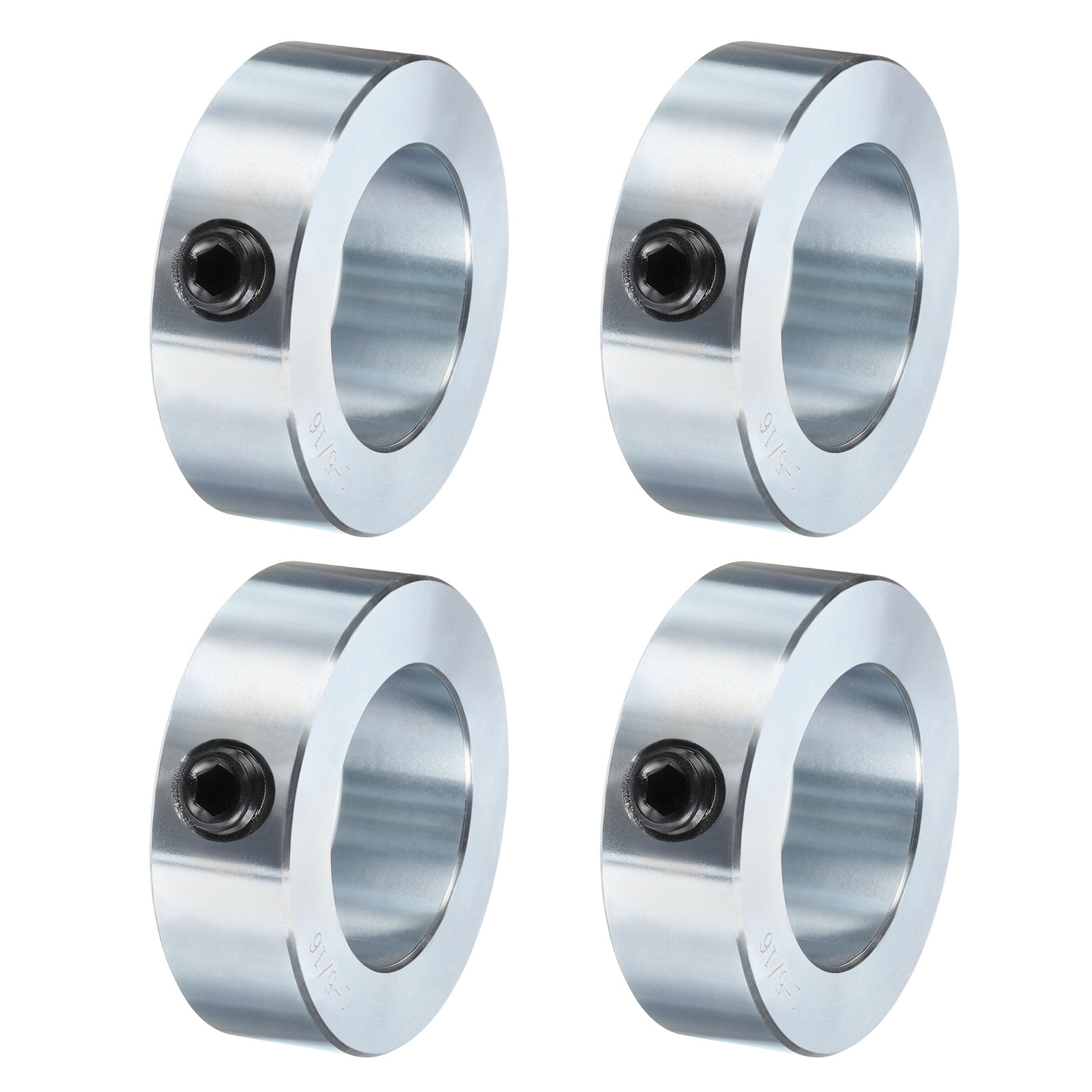 4 Pack Set Screw Collars 1-5/16" Bore Carbon Steel Shaft Collars, 2-1/8" OD