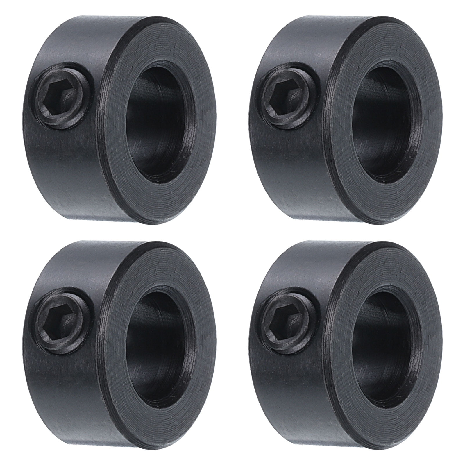 4 Pack Set Screw Collars 5/16" Bore Carbon Steel Shaft Collars, 5/8" OD