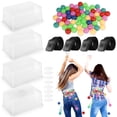 thumbnail image 1 of 4 Pack Shaking Ball Game Set, Interactive Twerk Pong Game – for Party, Team Building, Baby Shower, BBQ, 4 Player Simultaneous Competition（Multicolored）, 1 of 7