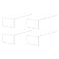 thumbnail image 1 of 4 Pack Shelf Sign Holder Clear Acrylic Display 5" x 3" Label Frame for Product Information Inventory Name and UPC Labels in Shoe Stores Locations Moveable Side Load, 1 of 8