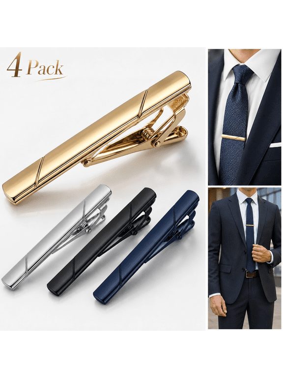 Blue Style Box Tie Clips For Men