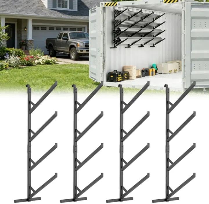 4 Pack Shipping Container Shelf Brackets, 4 Tier Shipping Container ...