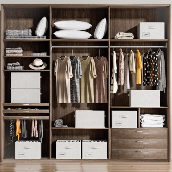 4 Pack Shoe Organizer for Closet,Foldable Shoe Organizer,Fits up to 48 Pairs,Storage Containers with Bottom Support for Shoes (Light Grey, (16.5 * 12.6 * 9.5) x4)