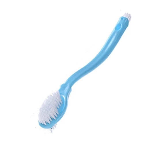 4 Pack Shoes Cleaning Brushes, Double Sided Shoe Sole Cleaner 10in Long Handle Shoe Wash Cleaner Large Boot Scrubber Insider Cleaner Tool Kits, Blue