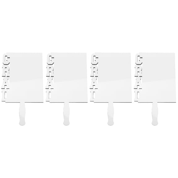 ORDDIART 4-Pack White Sublimation Photo Frames 7x4 Inches for Graduation and Craft Projects