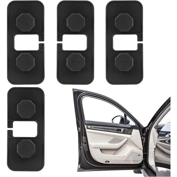 4 Pack Silicone Car Door Dampers, Self-Adhesive Door Shock Absorber ...