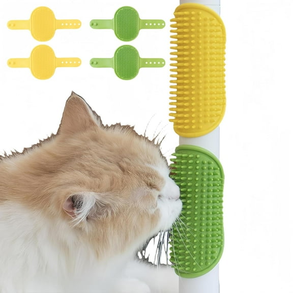 4-Pack Silicone Cat Scratcher and Massager  Adjustable Pet Scratch Pads for Furniture Legs & Corners, Soft & Flexible Silicone for Cats and Dogs