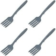 thumbnail image 1 of CIMAXIC Silicone Tongs Dark Blue Ergonomic Noodle Cooking Fork for Fruit 4Pcs, 1 of 6