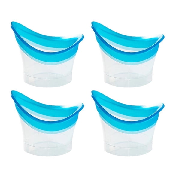 4 Pcs Silicone Eyewash Cup, 10ml Portable Eye Cleaning Tool for Office, 5x4cm