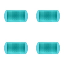 4 Pack Silicone Mini Ice Cube Trays - 160 Crushed Ice Cube Molds for & Cocktails, Easy Release Small Ice Cube Maker for Freezer, BPA Free Stackable Ice Trays, Kitchen Gadgets