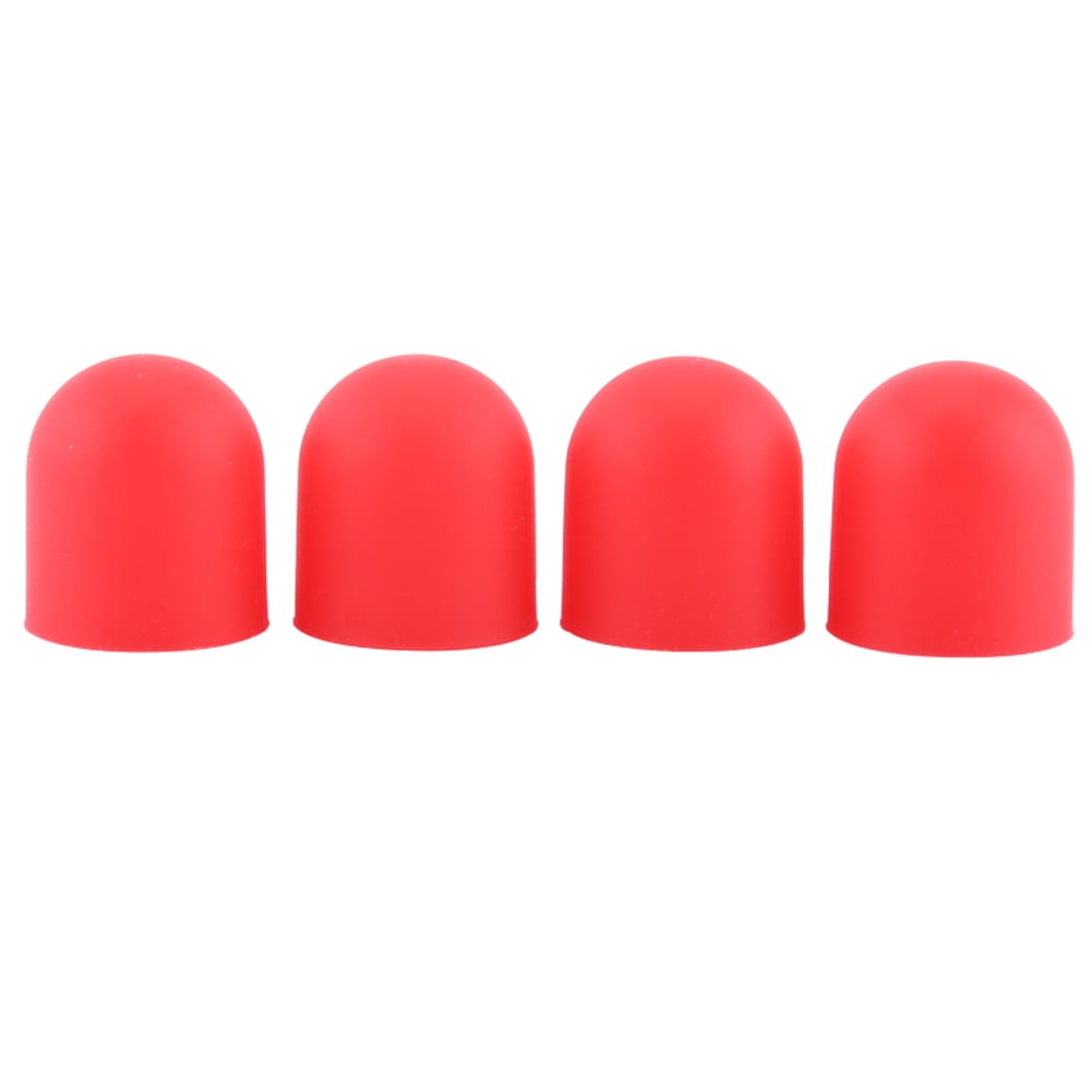 4Pack Silicone Motor Protector Covers for Drones Red (Fits DJI Spark
