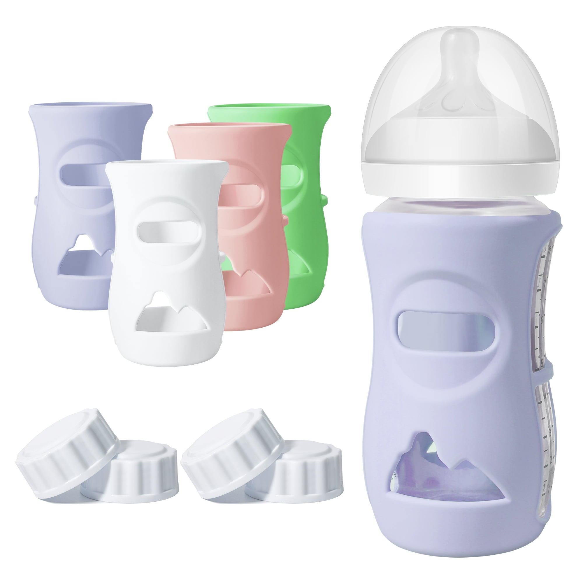 Silicone Avent Bottles Lids Pack Silicone Sleeves For Philips