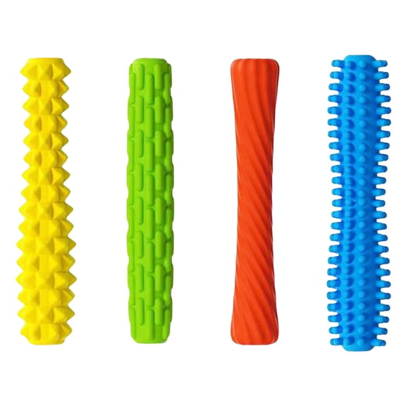 4-Pack Silicone Textured Pencil Grips,Focus Aid, Quiet Classroom and Office Writing Tool for Anxiety Relief Item,Writing Aid Tool For Better Grip and Focus Calming,Plastic Writing Tool(Green)