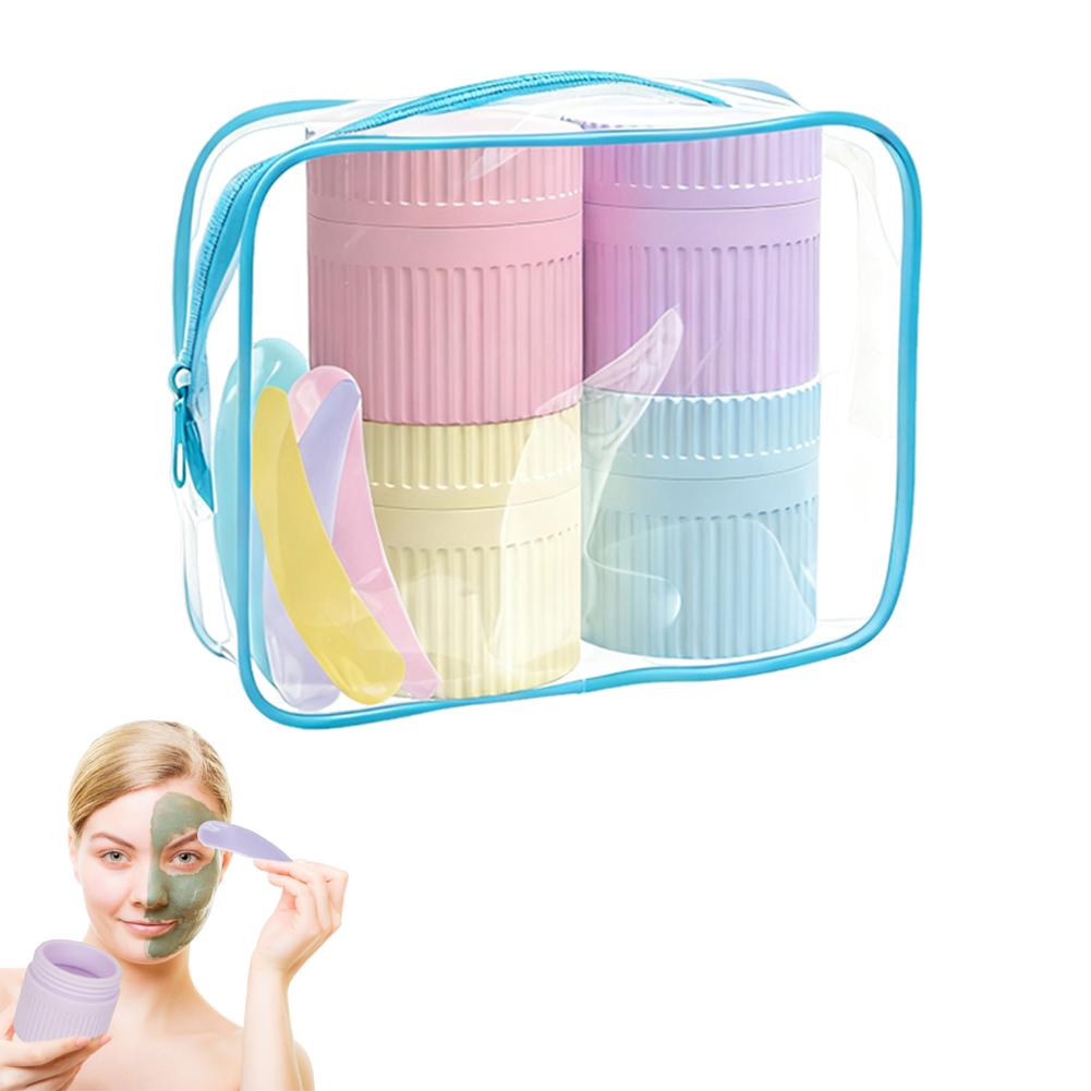 4-Pack Silicone Travel Containers, 100ml Leak Proof Squeezable Toiletry ...