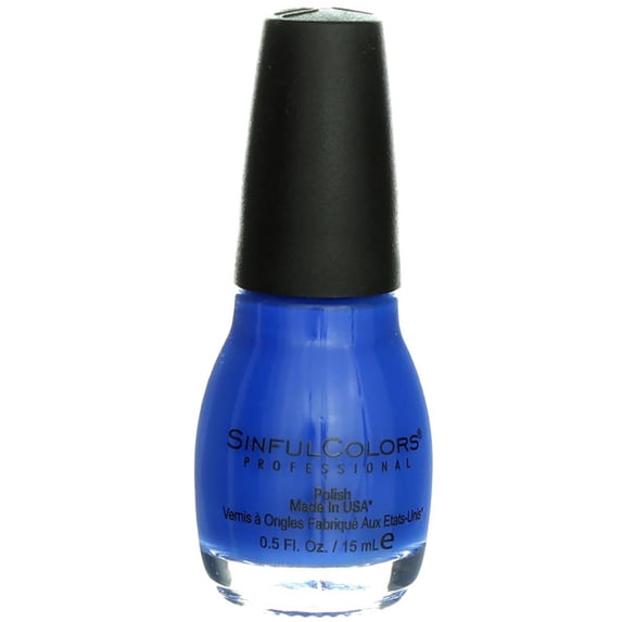 Sinful Colors Professional Nail Polish, Endless Blue 0.5 oz (Pack of 4)