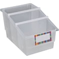 thumbnail image 1 of 4-Pack Single-Color Chapter Book Library Bins With Dividers, 1 of 2