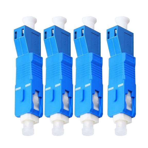 4 Pack Single Mode 9/125Um SC/ Male to LC/ Female Hybrid Optical Fiber Adapter Connector for Optical Power Meter