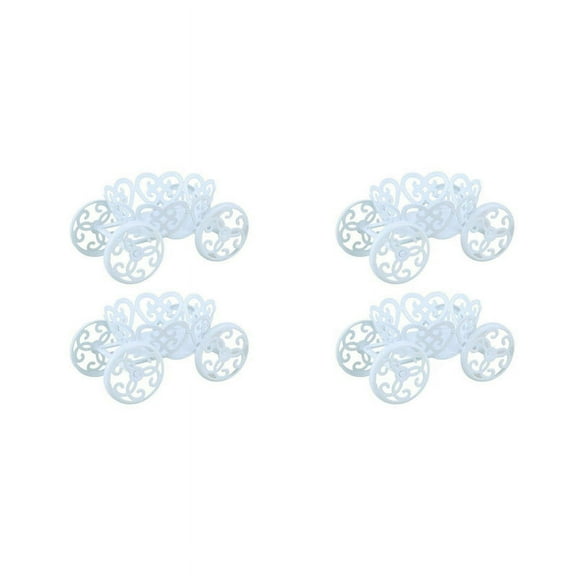 4-Pack Single Princess Carriage Cupcake Stand Holder Display